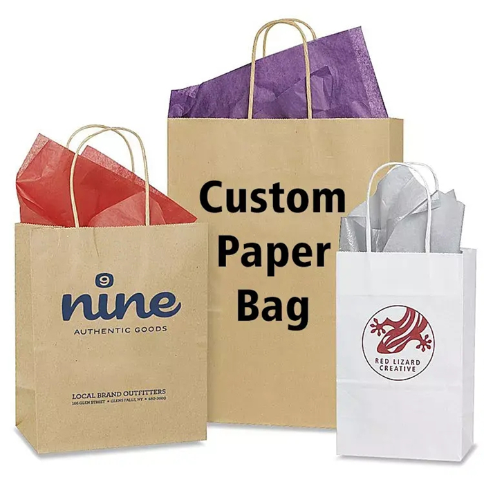 Paper bag with printing